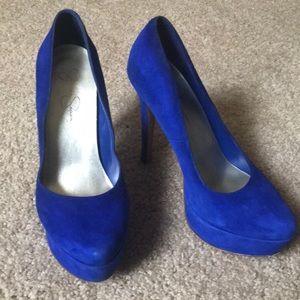 Jessica Simpson Blue heels